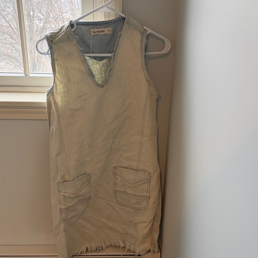 Light wash denim dress
